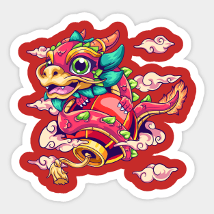 Red Dragon - Lunar New Year Sticker